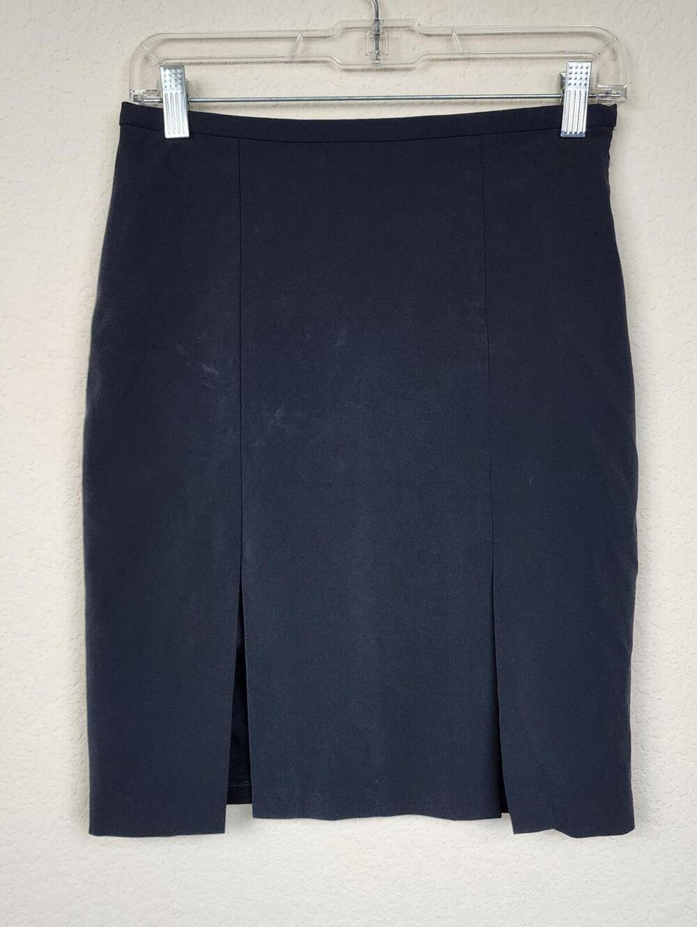 Poleci Black XS Midi Skirt